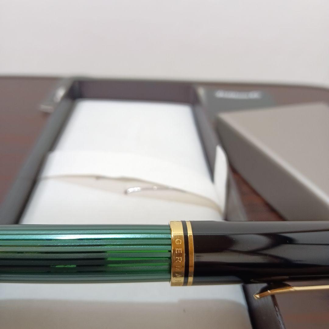 10-1　専用　Pelikan 万年筆 スーべレーン M800 緑縞 F 18k