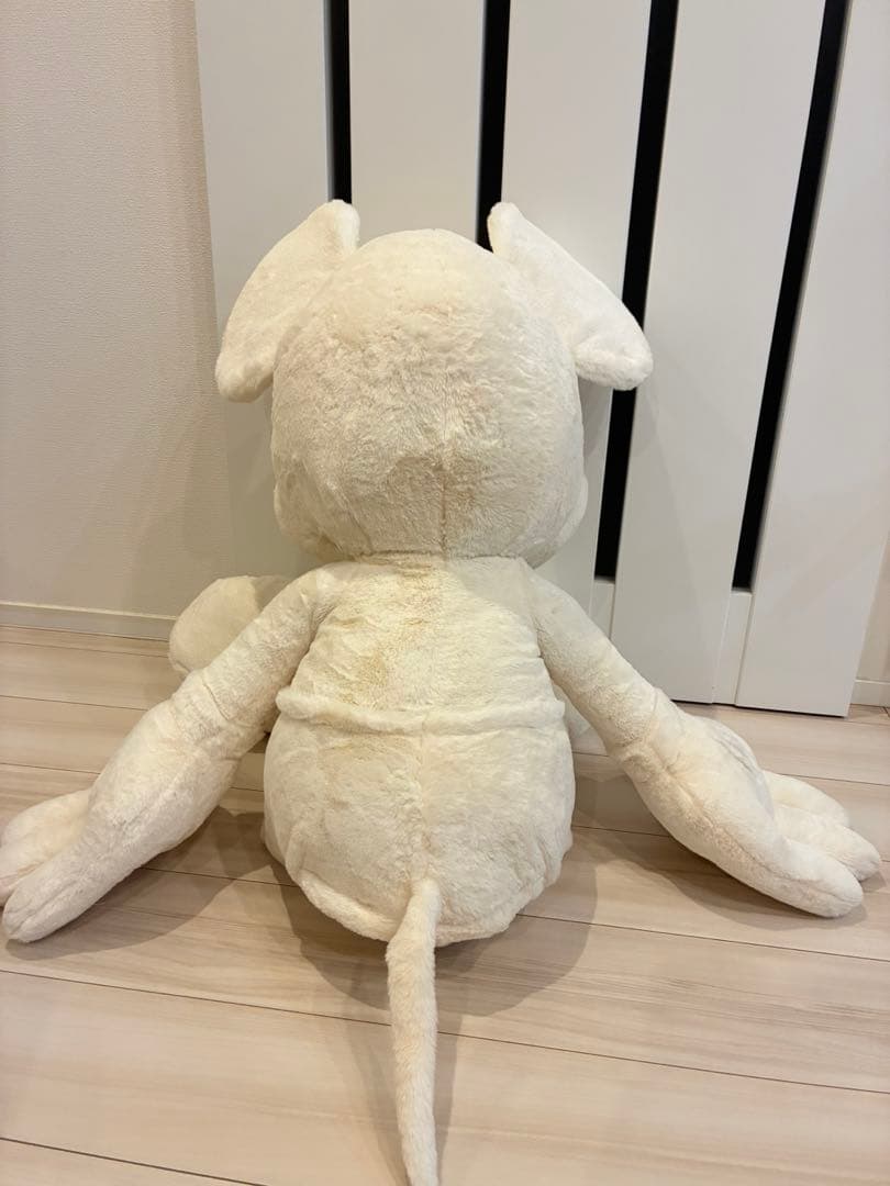 コストコ　ミッキー ぬいぐるみ　ホワイト　約100cm おまけ付き！！