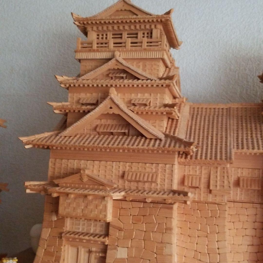 木で作成した城