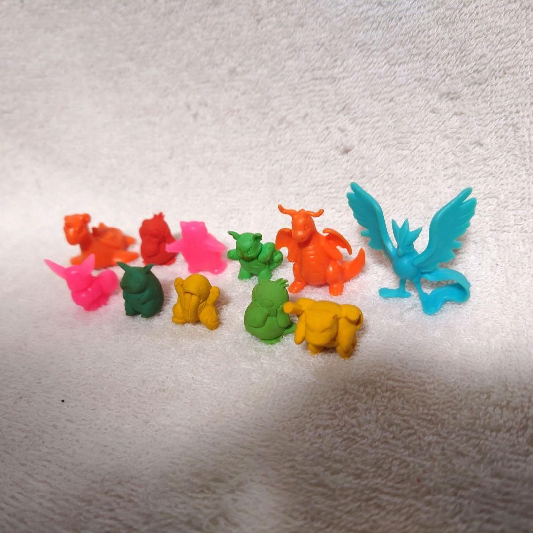 レア★ポケモンのかんづめ　4点　赤　緑　青　初期　25体　当時物　消しゴム