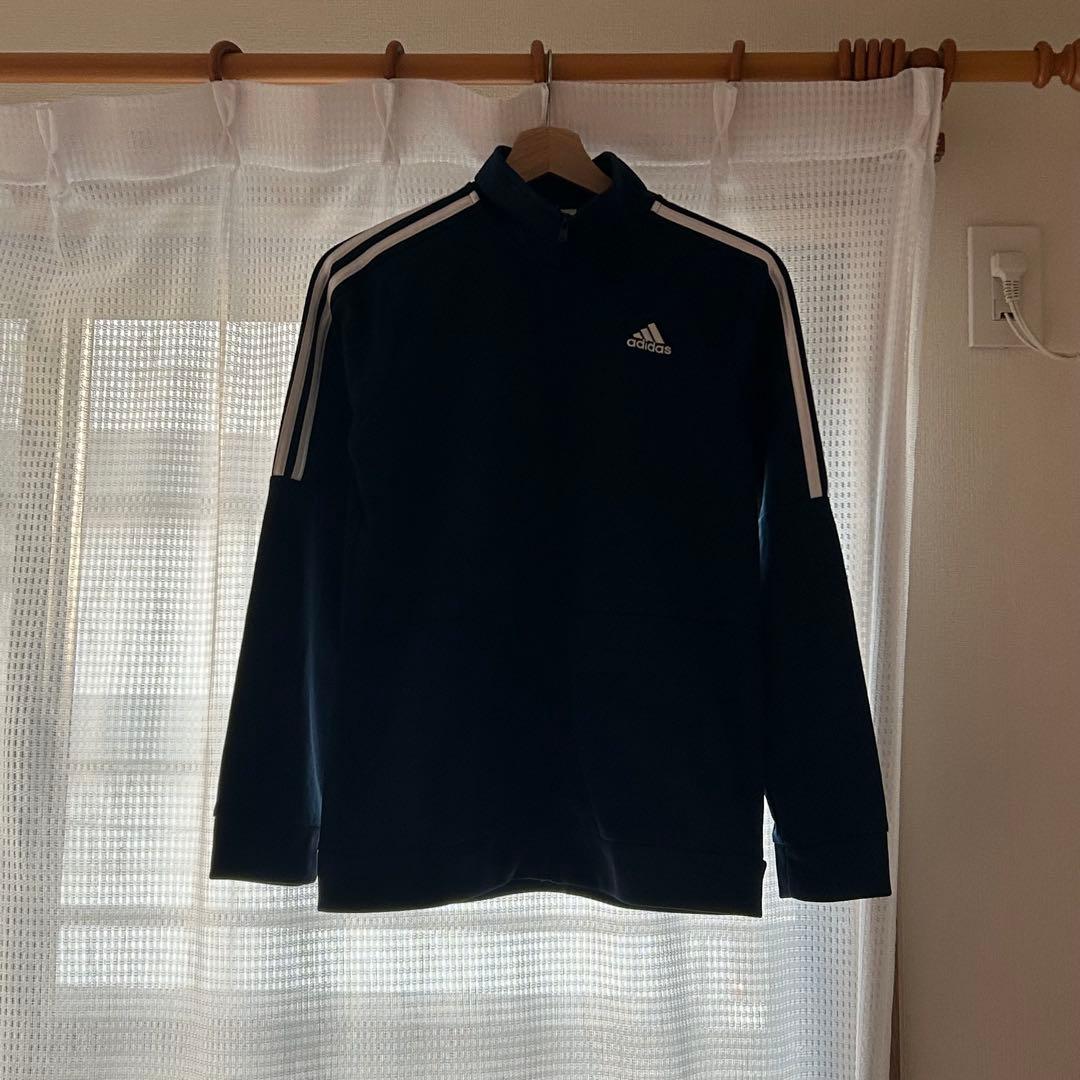 adidas ネイビー トラックジャケット 14/16 s相当