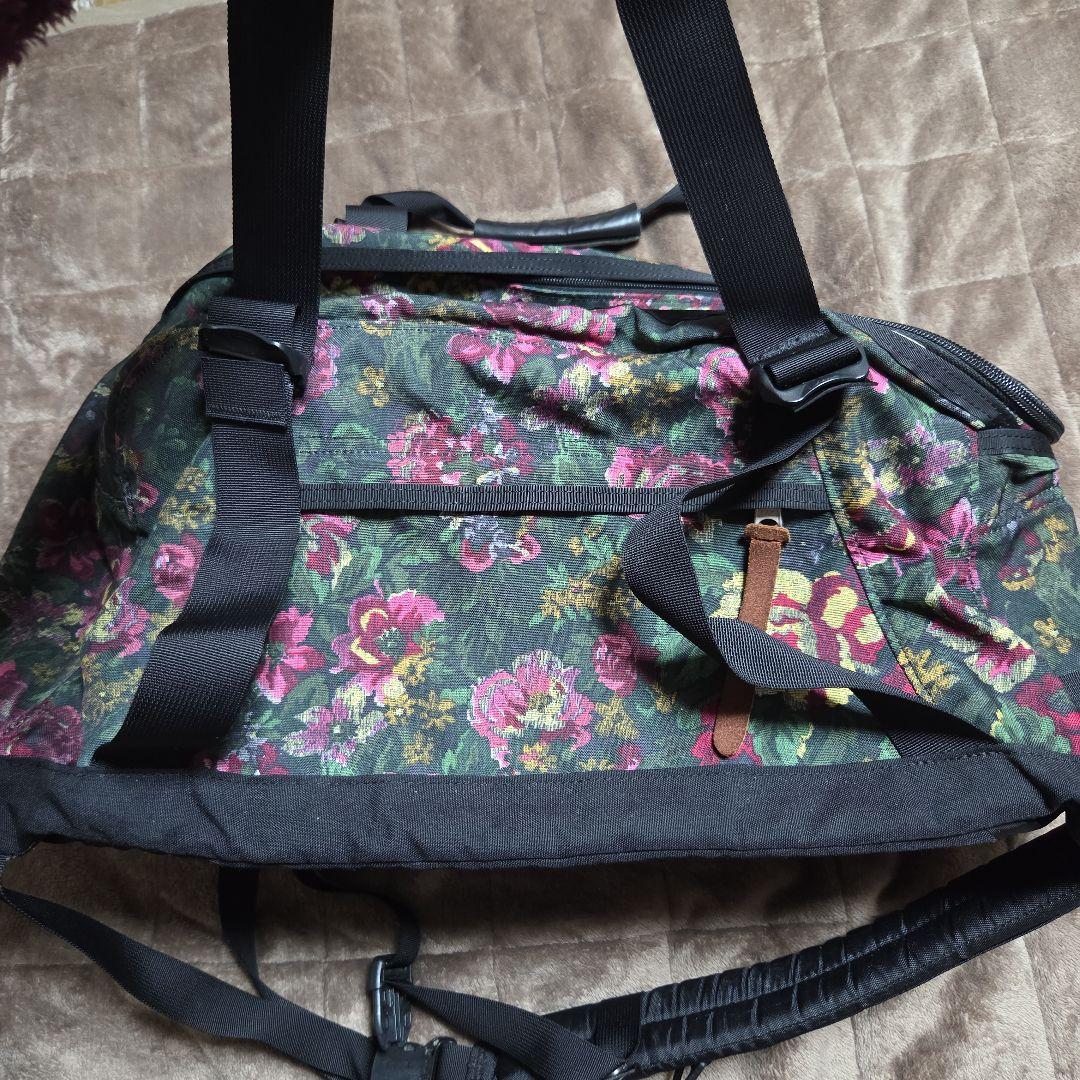 GREGORY　旧ロゴ　花柄　ボストンリュック