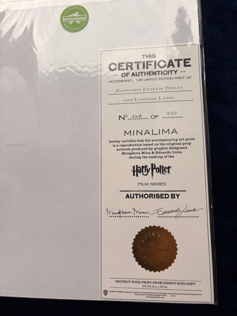 【超希少】ハリーポッター ミナリマアート　プラットフォーム9¾ プレミアム限定品