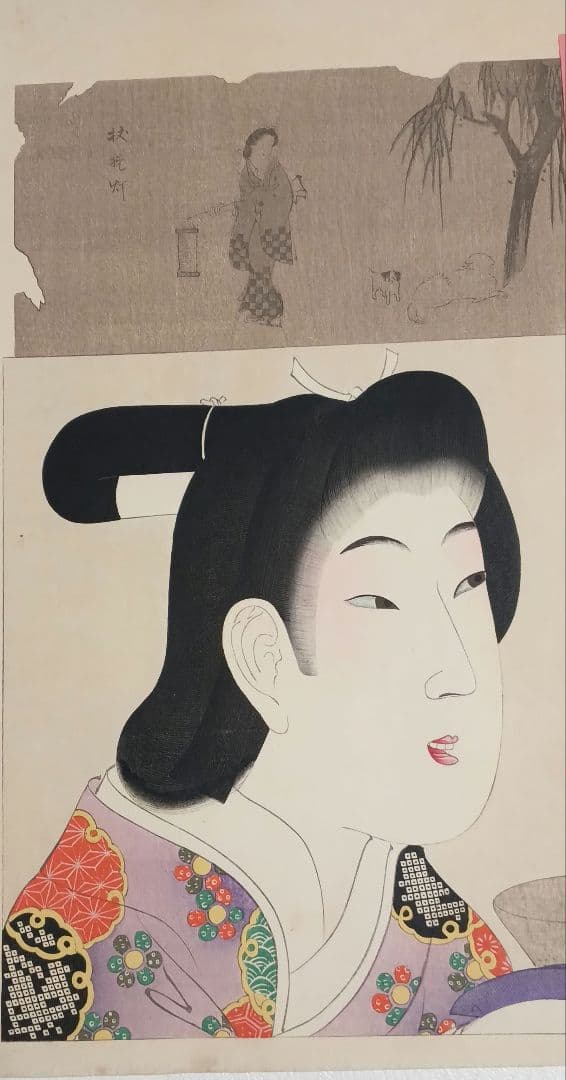 浮世絵版画、時代かがみ（寛文の頃)橋本周延画明治30年6月5日出版