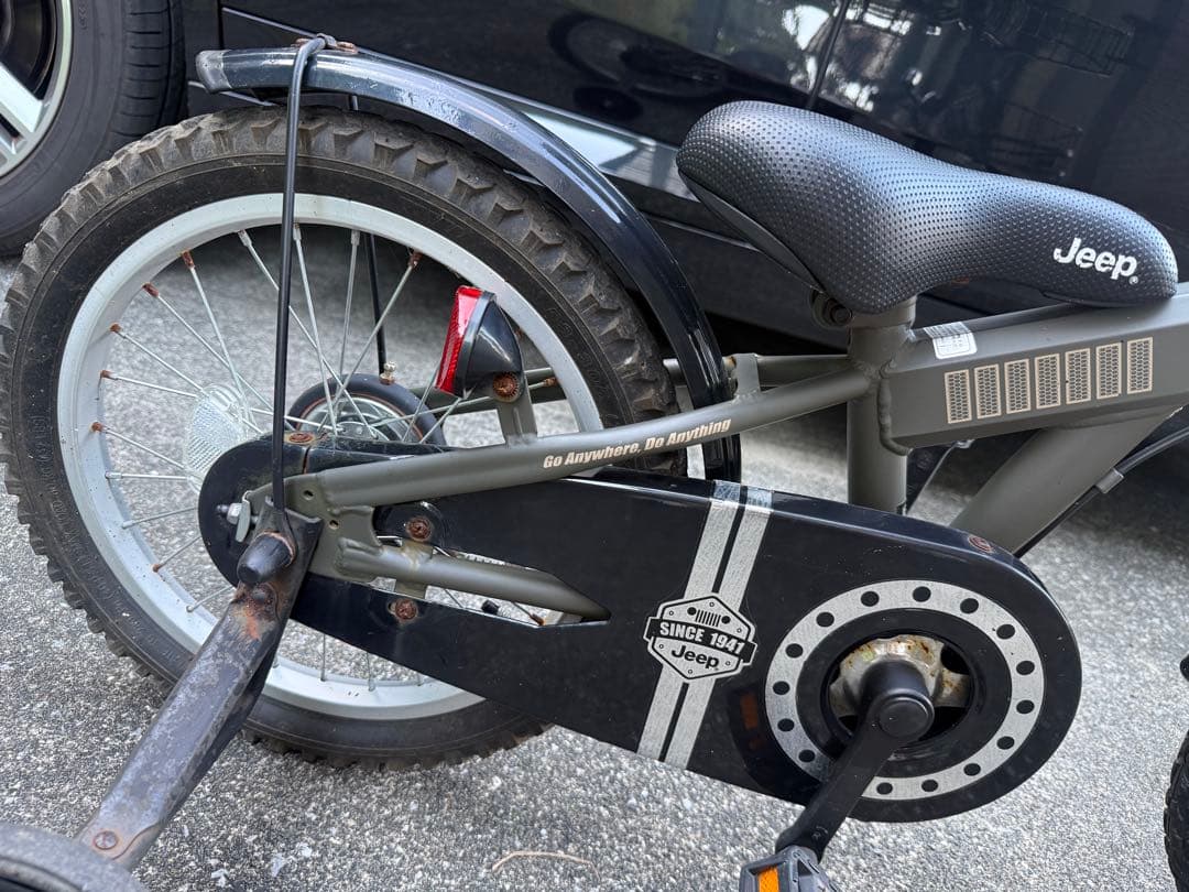 Jeep キッズバイク 16インチ JE-16G｜2022年2月購入サビあり／