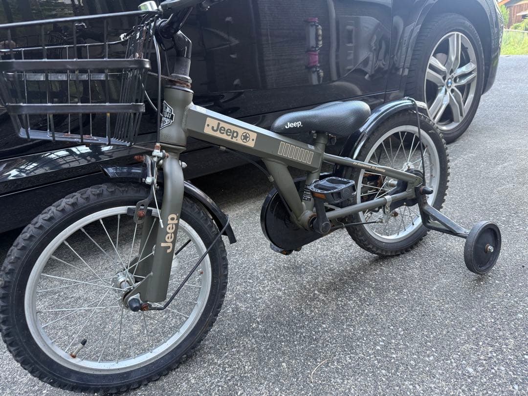 Jeep キッズバイク 16インチ JE-16G｜2022年2月購入サビあり／