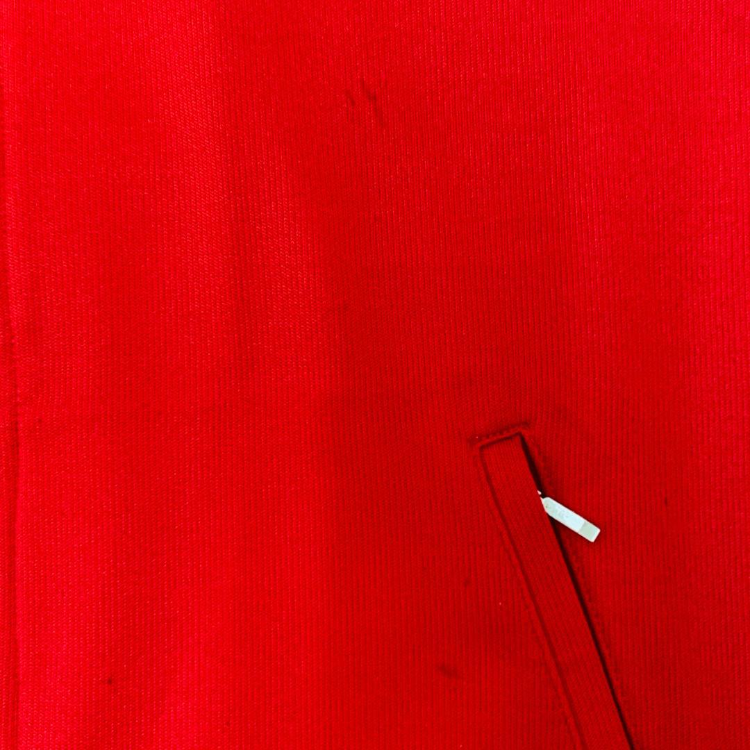 希少 保存◎ デサント製 adidas トラックスーツ 赤 日本製 70s後期