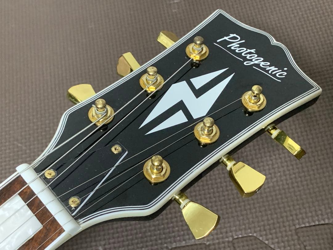 フォトジェニック Photo Genic LPC レスポールカスタム 黒 新ロゴ