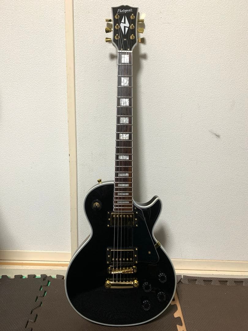 フォトジェニック Photo Genic LPC レスポールカスタム 黒 新ロゴ