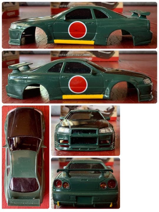 【送料無料！】ミニッツ ボディセット AE86 FC3S ザナヴィR34 R34