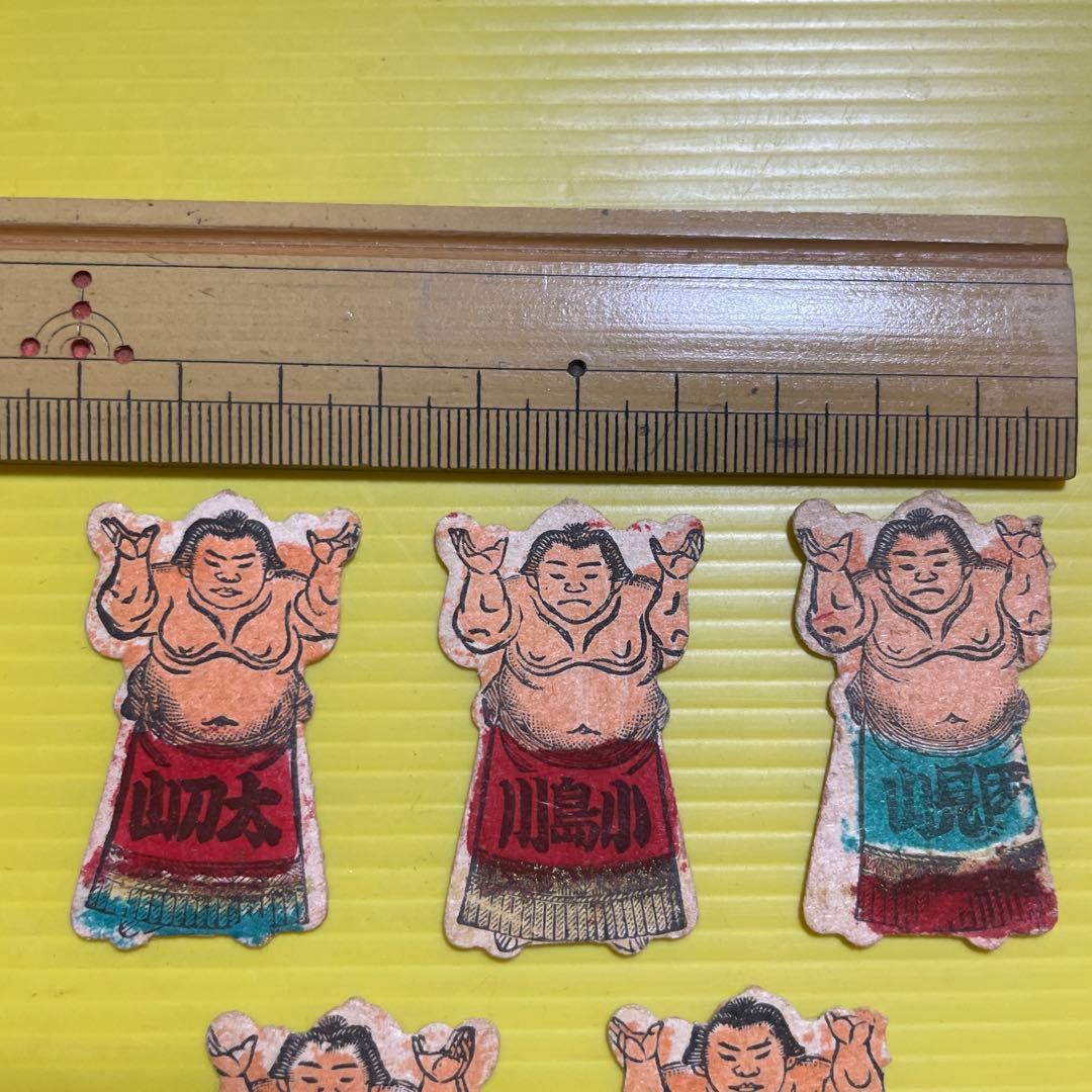 相撲　人型メンコ　面子　めんこ　５枚　小さいサイズ　すもう