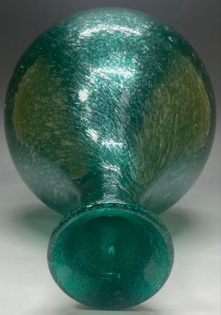 倉敷ガラス　小谷真三　吹きガラス　特大25cm 飾り瓶　花瓶　 b7993