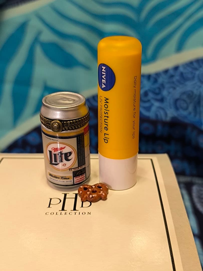 Miller Lite ミニチュア缶 ビンテージスタイル ヒンジボックス