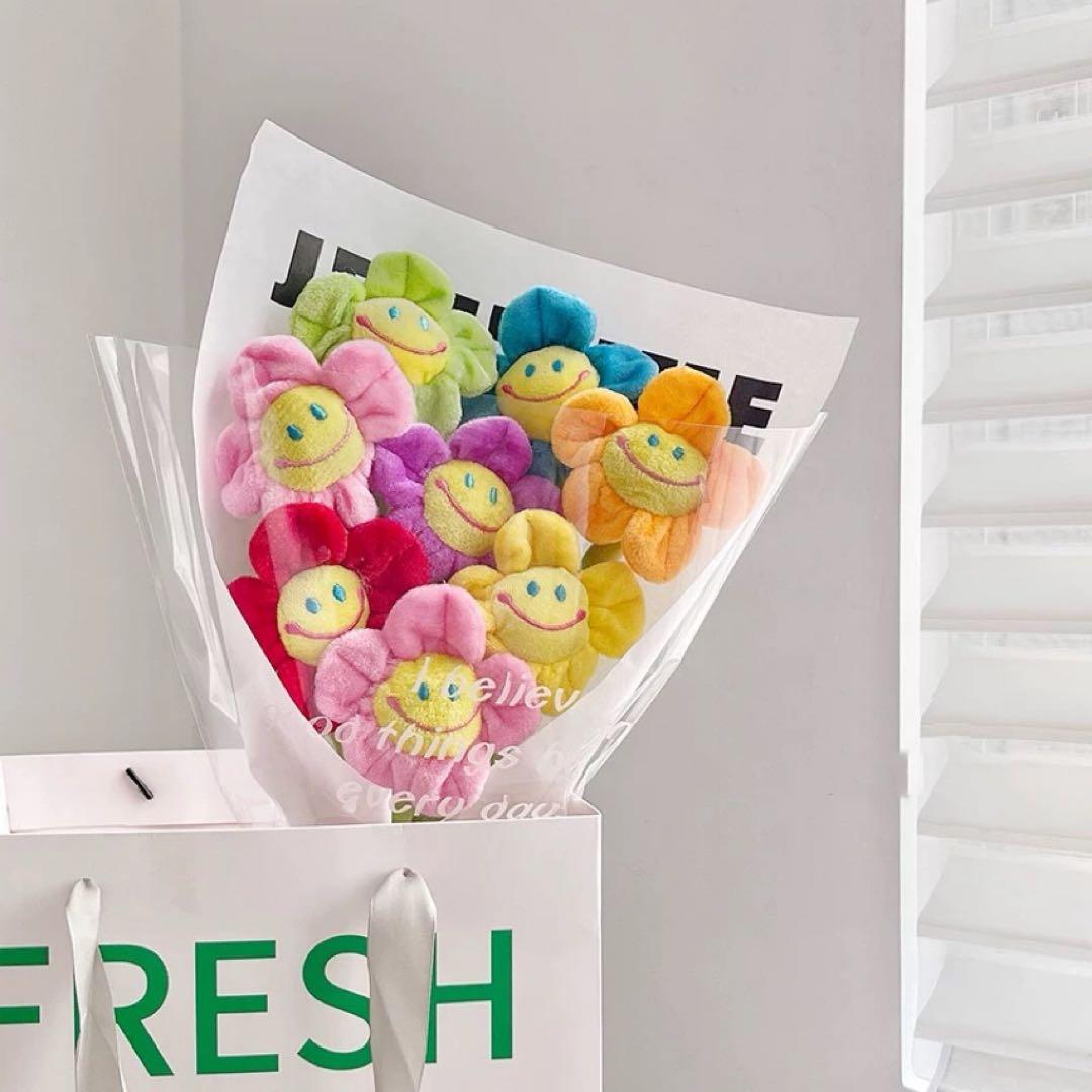 【VVページ】入園卒園☆ぬいぐるみ花束☆スマイルフラワー☆ブーケ　花束