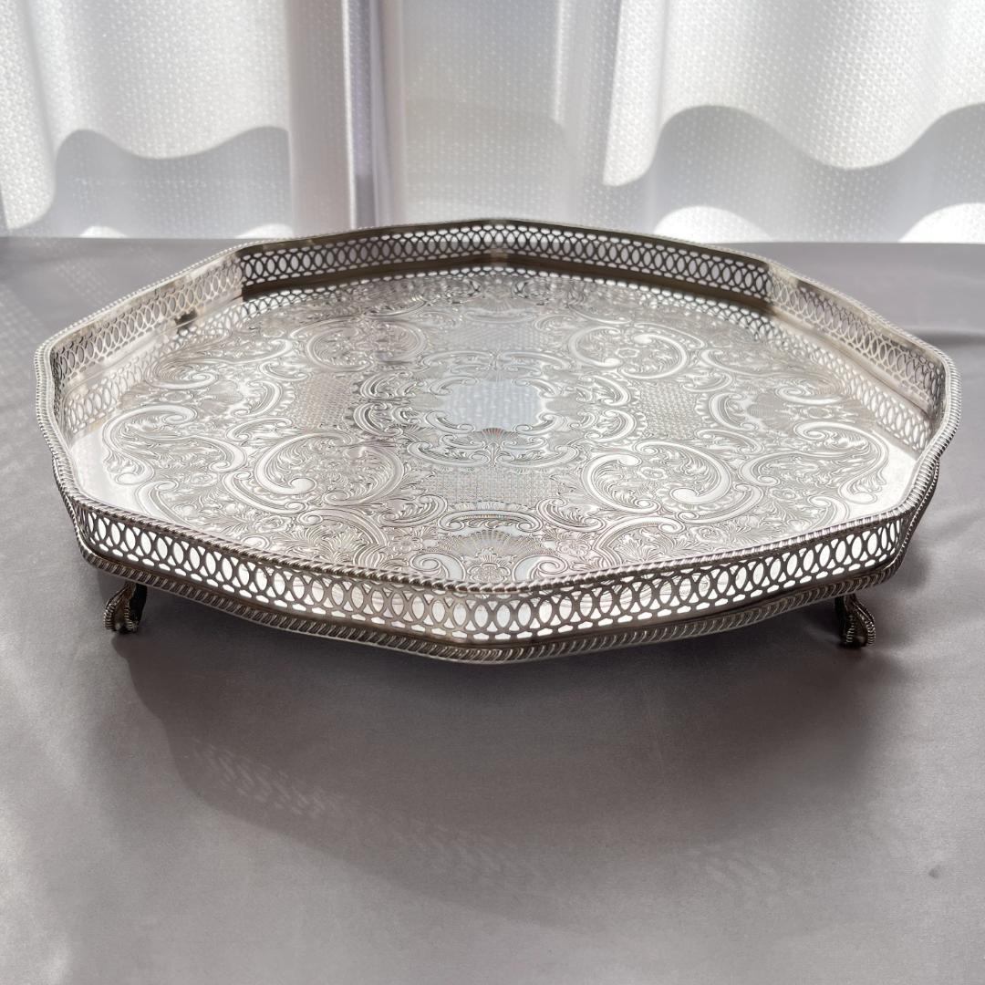 【Craftsmen】 ギャラリートレー 40cm 　八角形 大型 綺麗！！