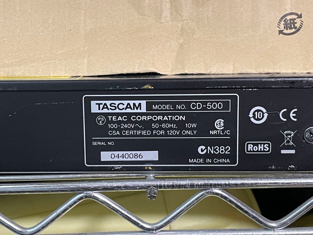 TASCAM CD-500 CDデッキ（電源付）　動作未確認　【金額要相談】