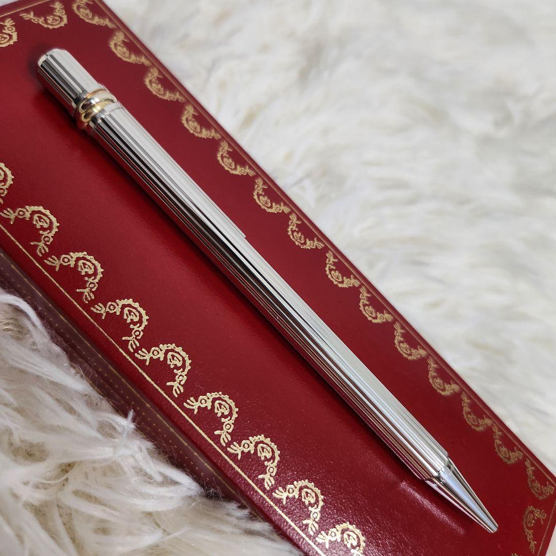 【極美品】Cartier must de Cartier ボールペン シルバー