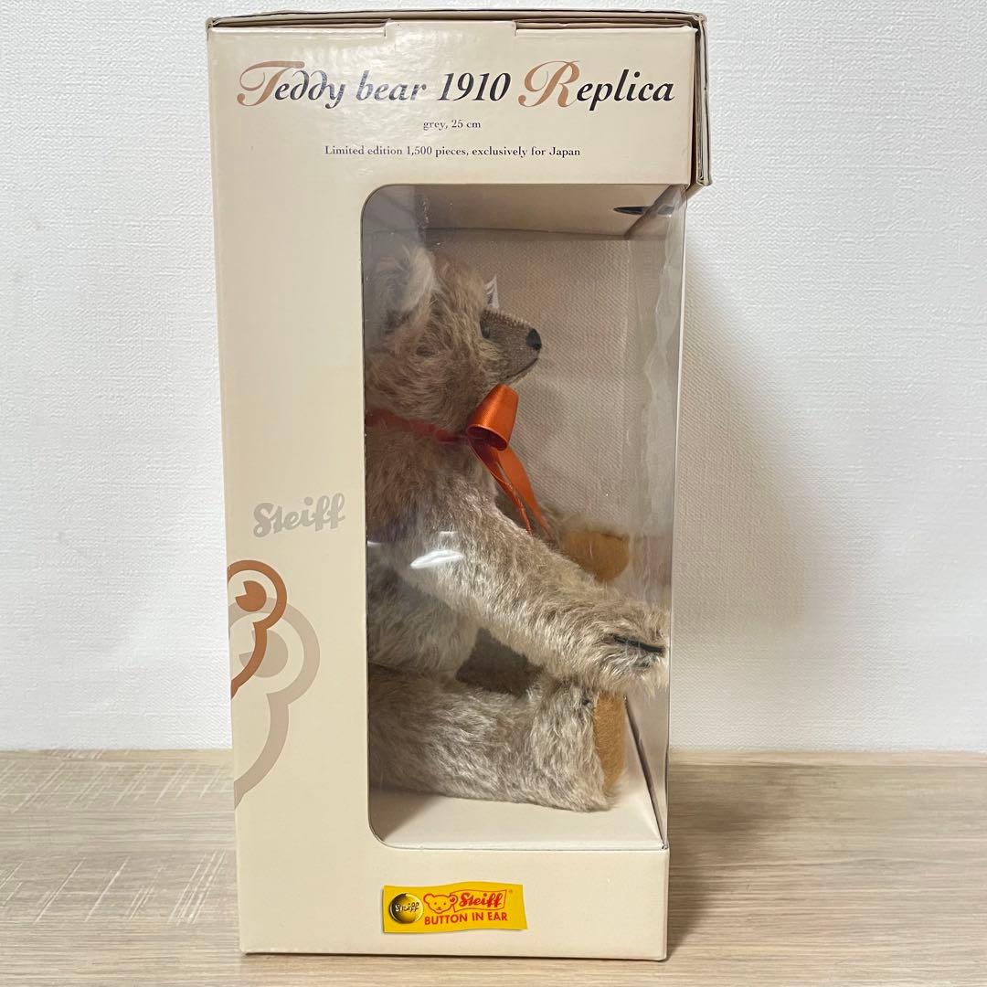 ★日本限定品★シュタイフ テディベア グレー 1910 レプリカ Steiff