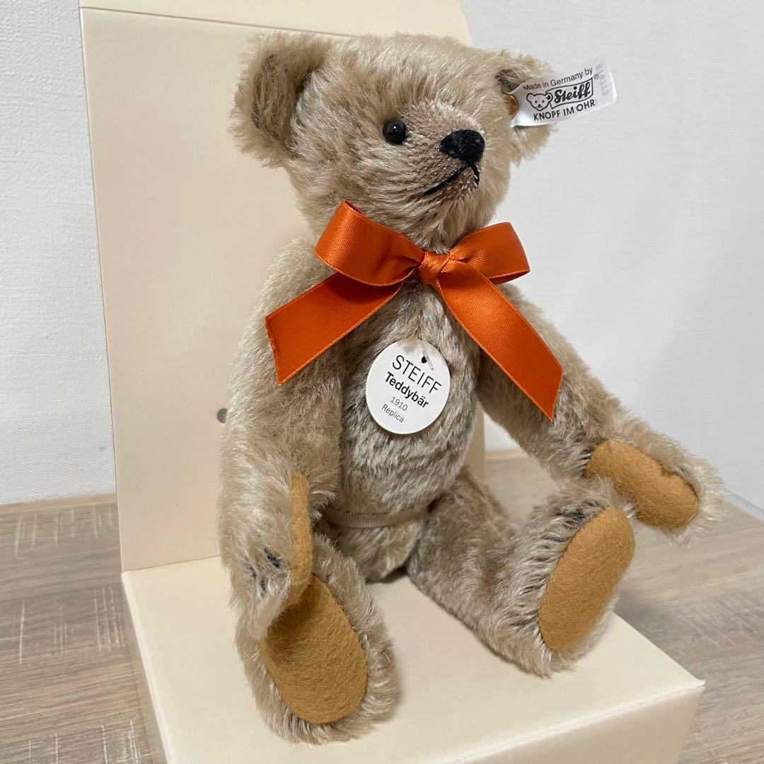 ★日本限定品★シュタイフ テディベア グレー 1910 レプリカ Steiff