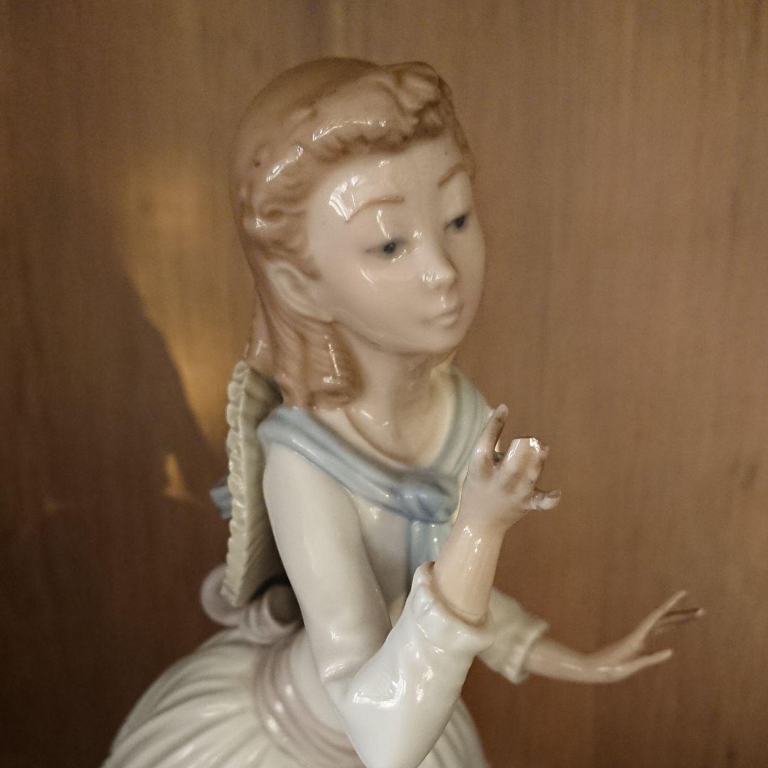 リヤドロ 大型 少女 高さ 花　引き取り　本物　置物　癒やし　引き取り