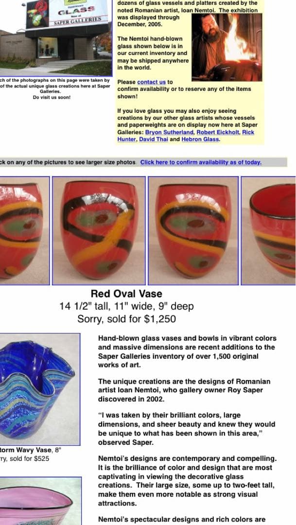 loan nemtoi vase ヴィンテージARTGLASS