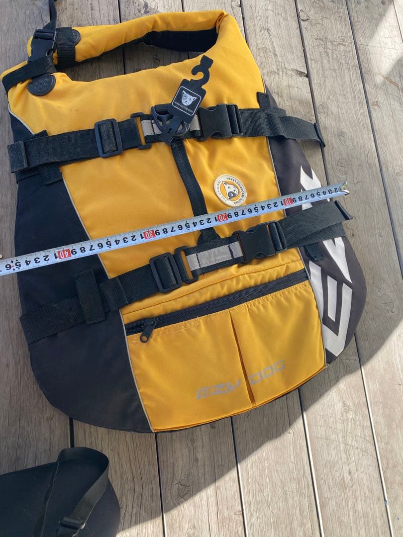 犬用ライフジャケット イエロー/ブラック