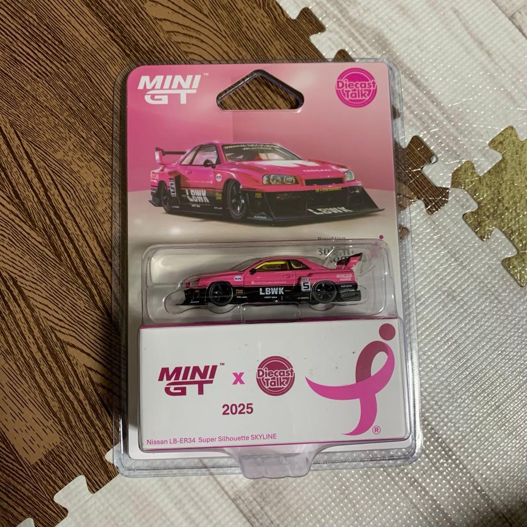 ミニカー MINI GT give Nissan ER34 lbwk