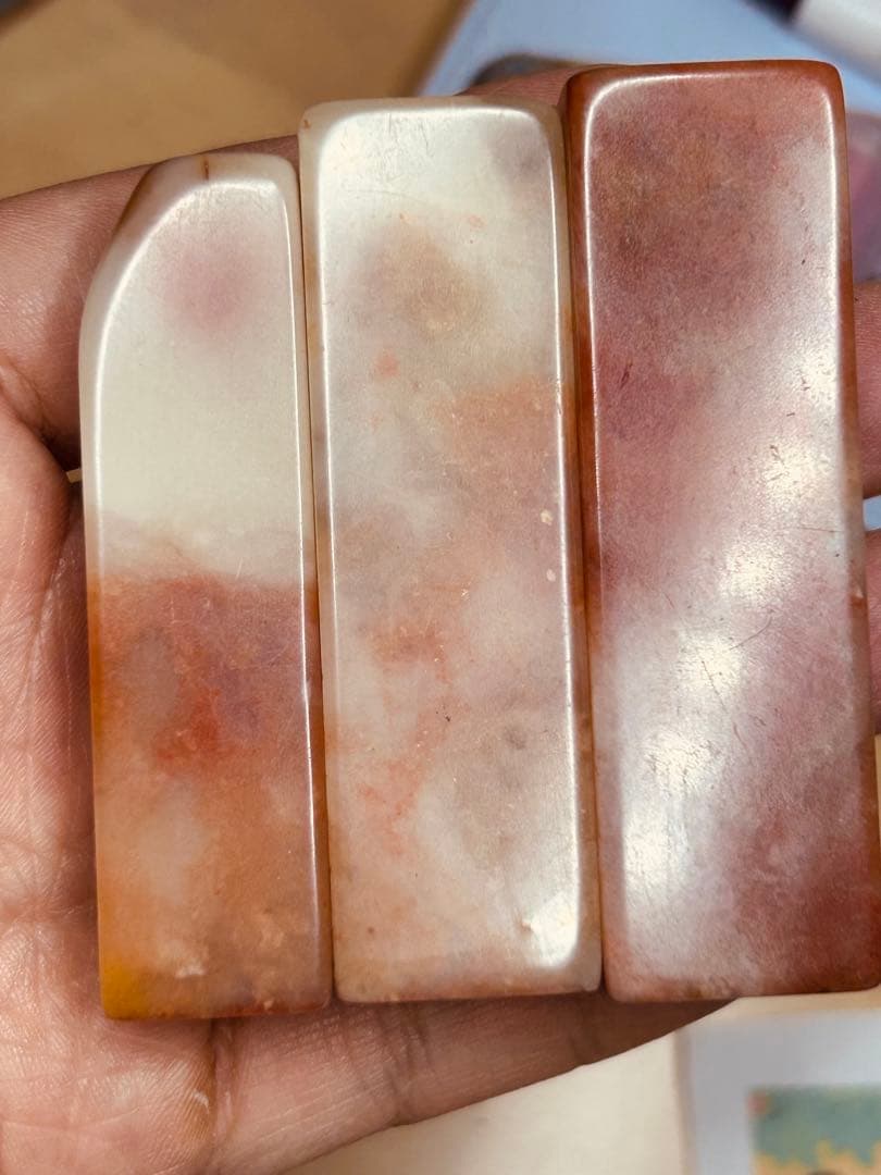 印材 寿山石 篆刻 印章 印鑑 書道具 中国美術 検 鶏血石 田黄石 青田石