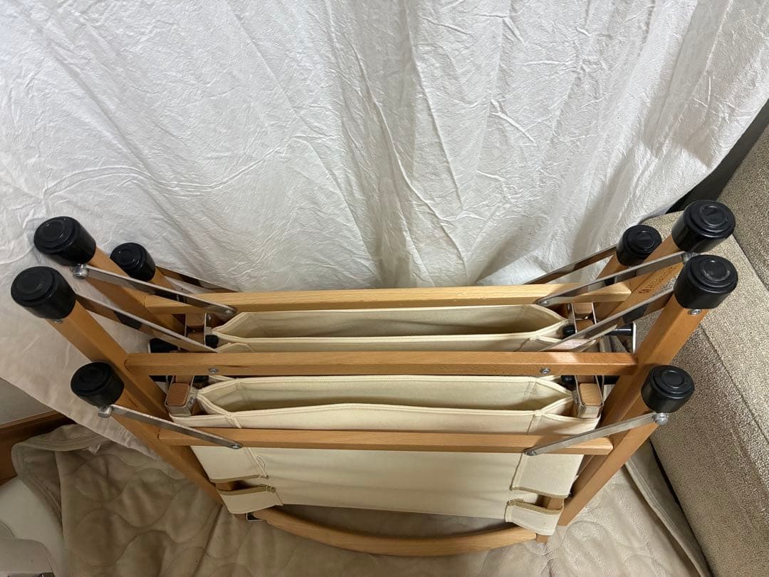 【2脚セット】Hilander(ハイランダー) ウッドフレームチェア コットン