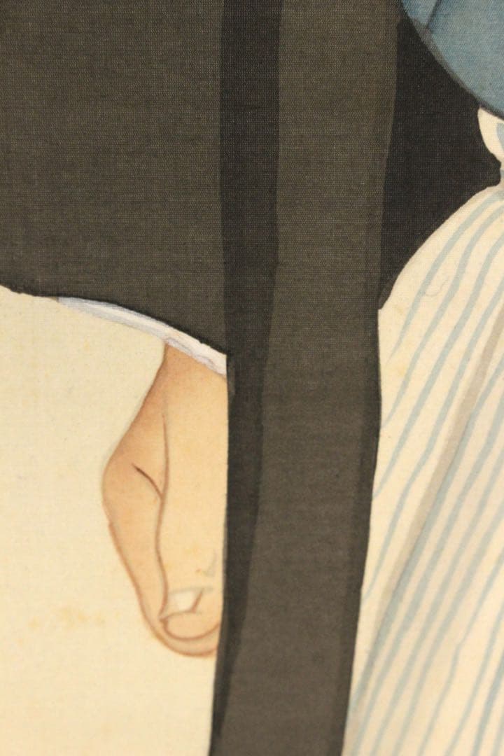 No5401 掛軸　公文菊仙　坂本龍馬像　画賛　絹本着色　合箱　肖像画　送料無料