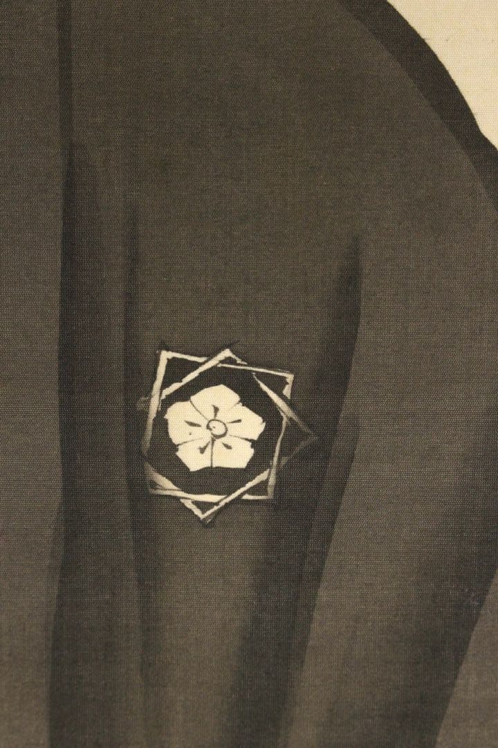 No5401 掛軸　公文菊仙　坂本龍馬像　画賛　絹本着色　合箱　肖像画　送料無料