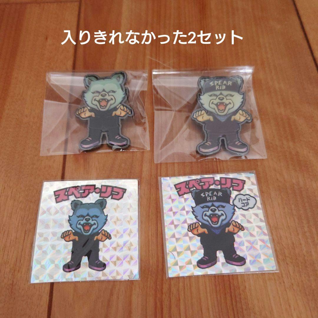 マンウィズ　ピンバッジ　ビックリマン風シール12種セット（ウォールポケット付き）