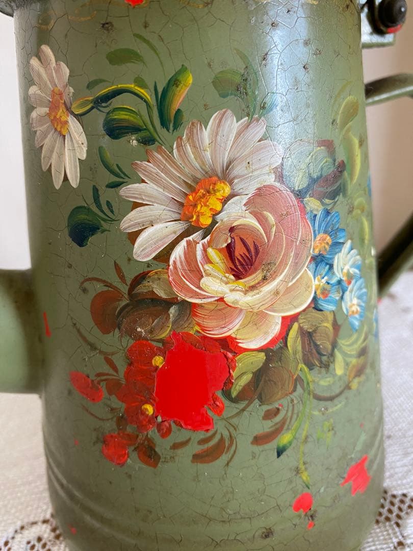 アンティークホーローポット パリ蚤の市