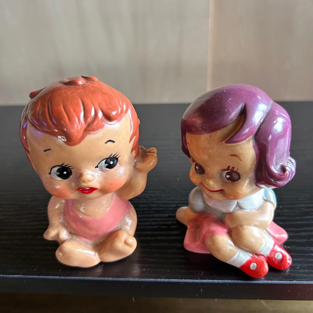 昭和レトロ ソフビ 貯金箱 企業物 新品未開封あり こけし 人形 置物