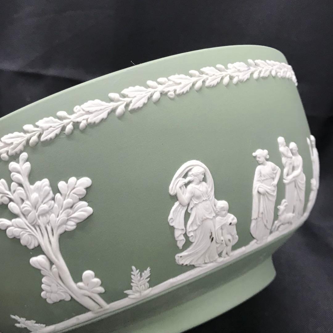 【USED】ウェッジウッド　ジャスパー　グリーン　ボウル