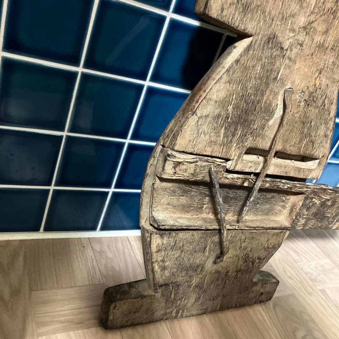 マリ　ドゴン族　木製ドアロック