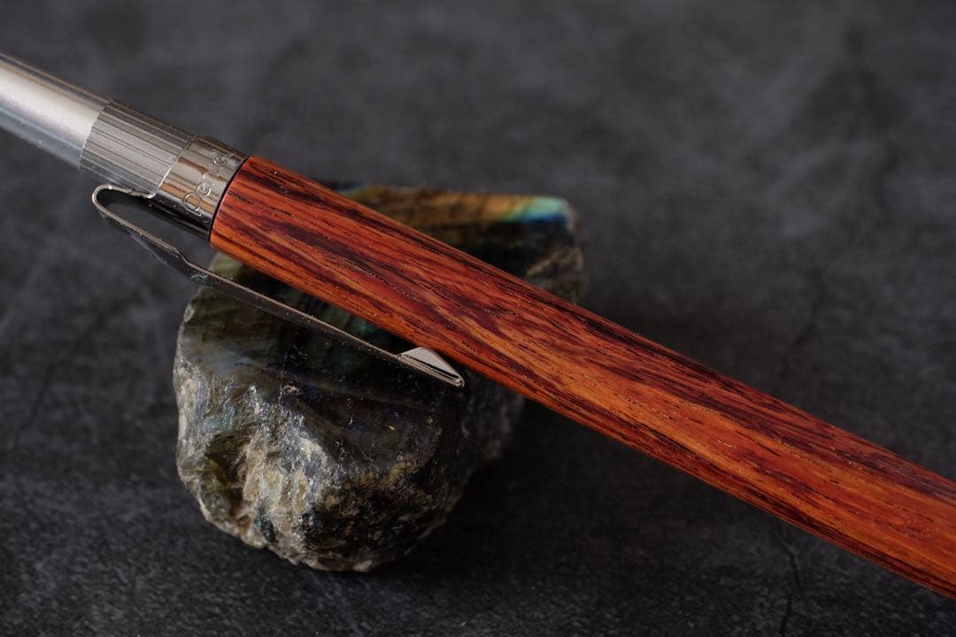 PG5木軸カスタム0208　高村杢工房製図用シャープペンシル チューリップウッド