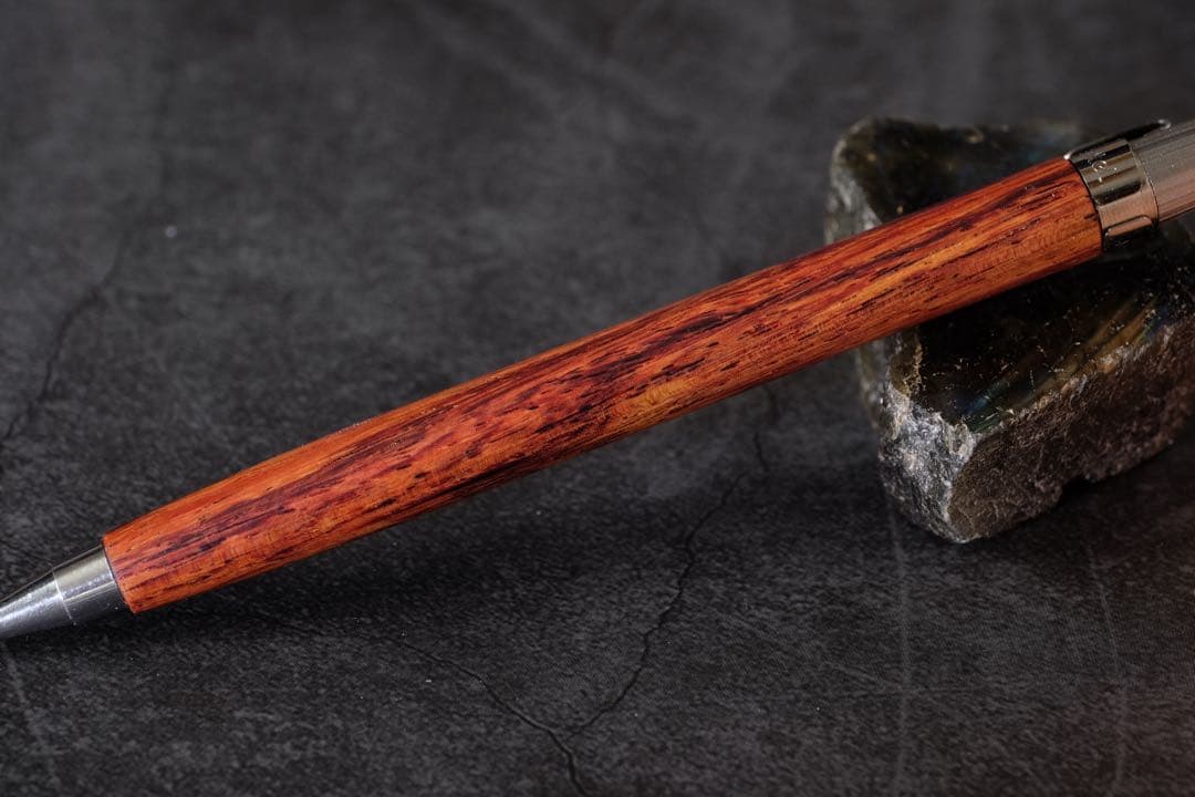 PG5木軸カスタム0208　高村杢工房製図用シャープペンシル チューリップウッド