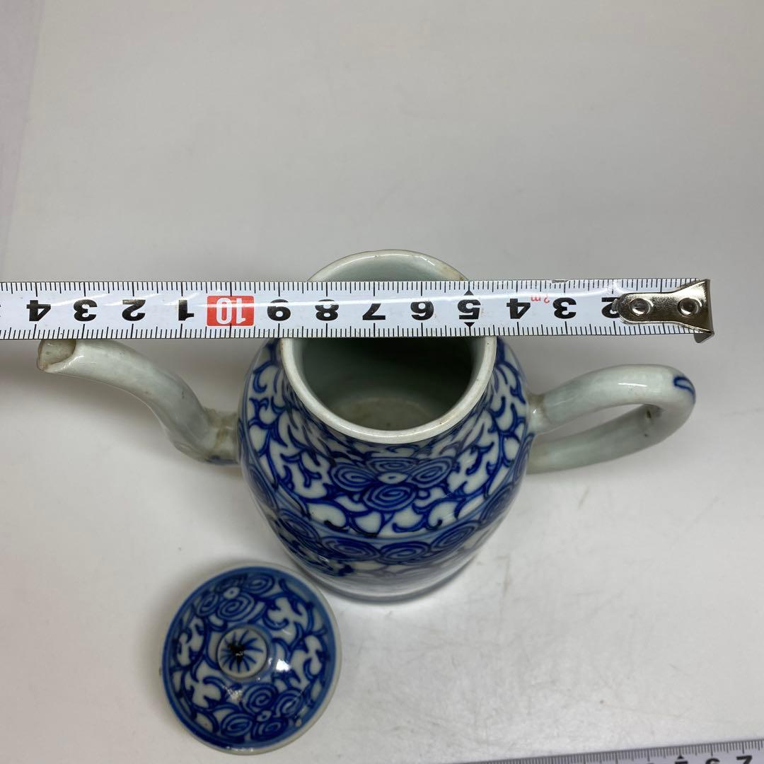 中国清時代　青花　水注　タルチ　東さ7-1014①