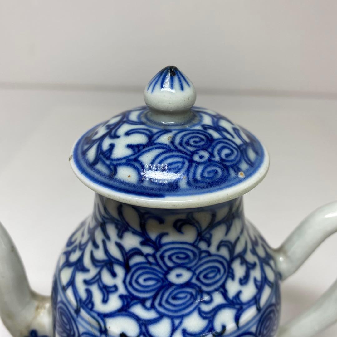 中国清時代　青花　水注　タルチ　東さ7-1014①