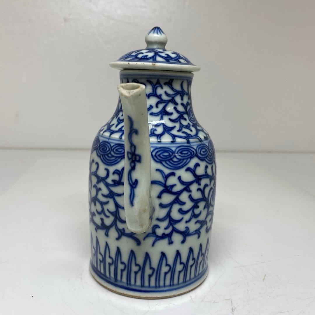 中国清時代　青花　水注　タルチ　東さ7-1014①