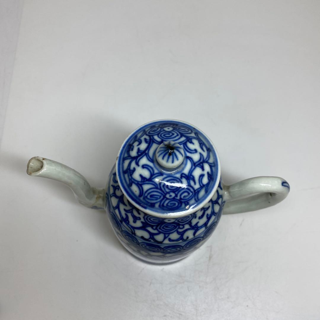 中国清時代　青花　水注　タルチ　東さ7-1014①