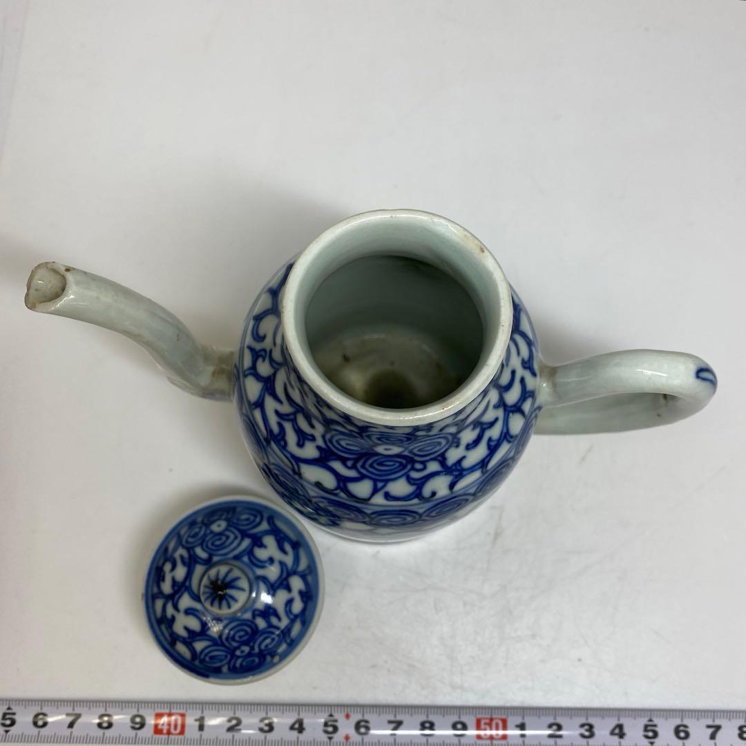 中国清時代　青花　水注　タルチ　東さ7-1014①