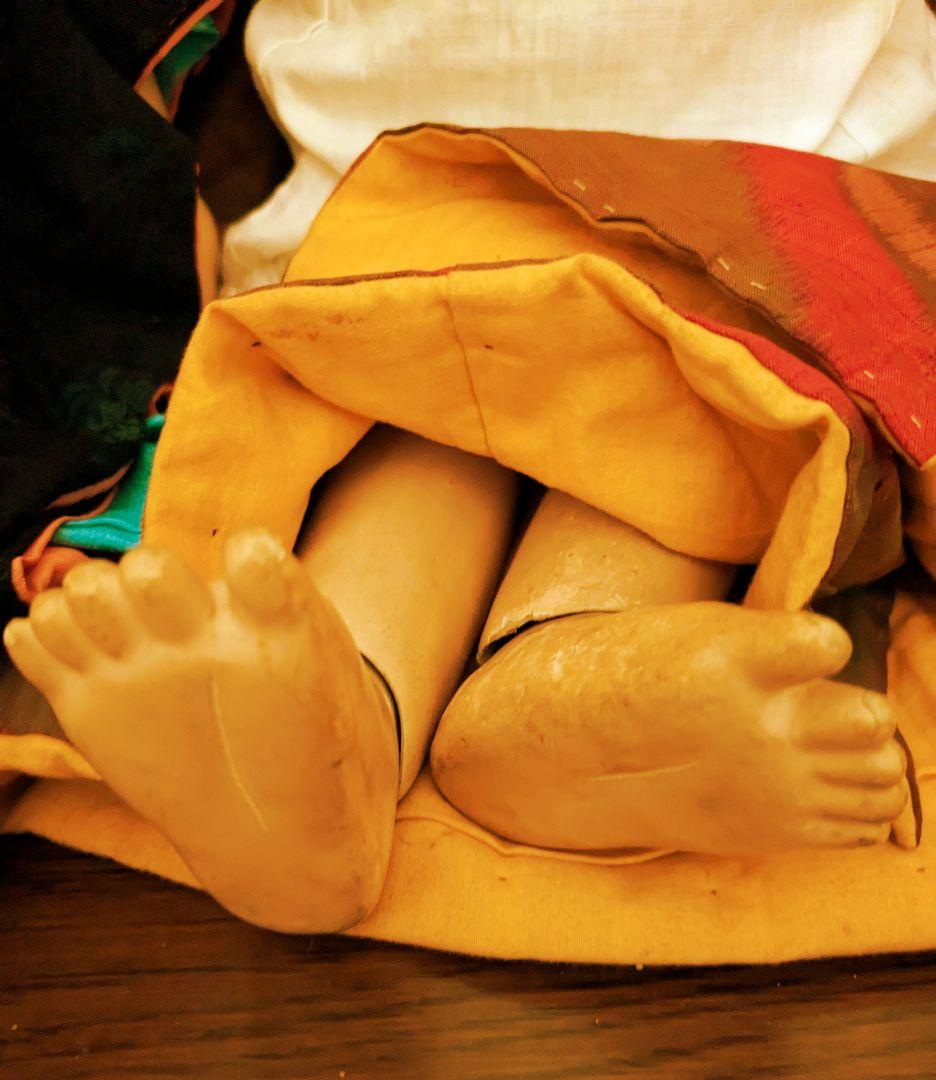 【お値下げ】　明治期　150年前　60センチ 市松人形　ビスクドール　抱き人形