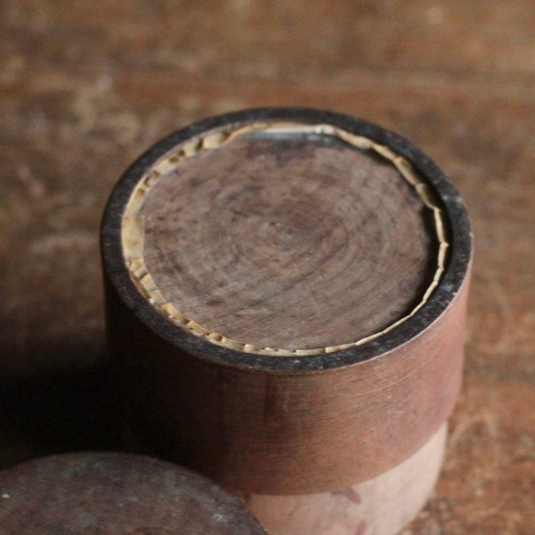 佳き木肌 古い 茶筒 茶入 古道具 アンティーク