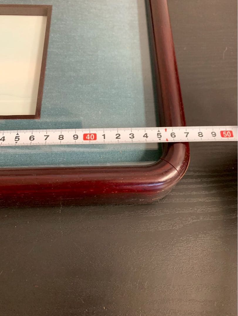 富士山の絵が入った額縁 白磁 陶器