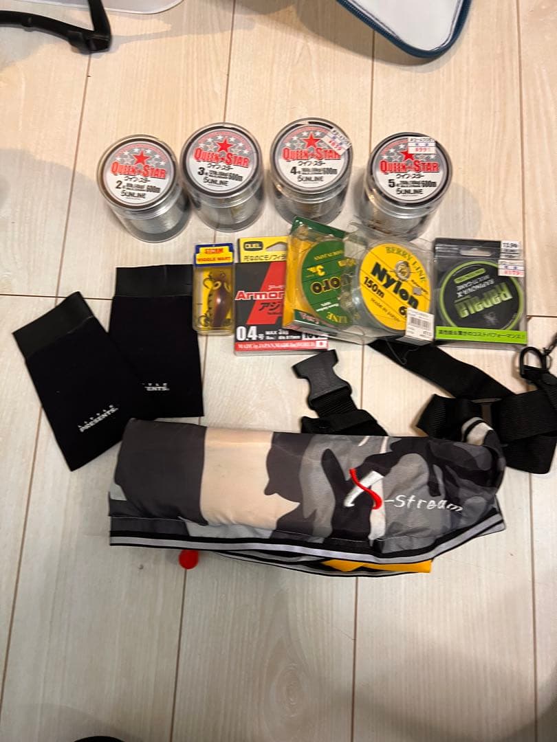 【バス釣りセット】ロッド６本・リール6台・バッカン・ウェストバック・ルアー各種