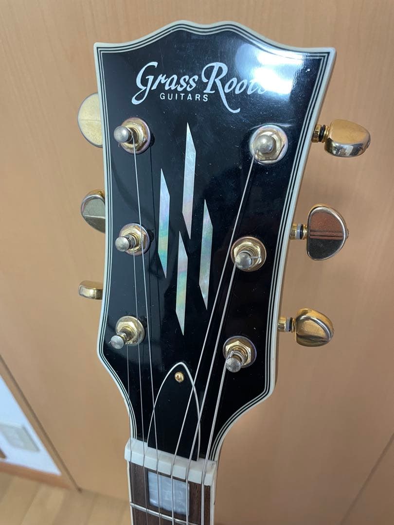 ギター グラスルーツ ESP レスポールカスタム 左 レフティ