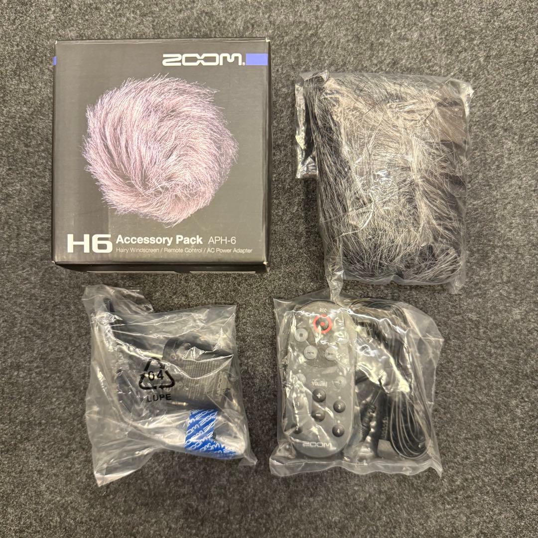 【完動品・極美品】ZOOM H6 ハンディレコーダー 黒 + アクセサリーパック