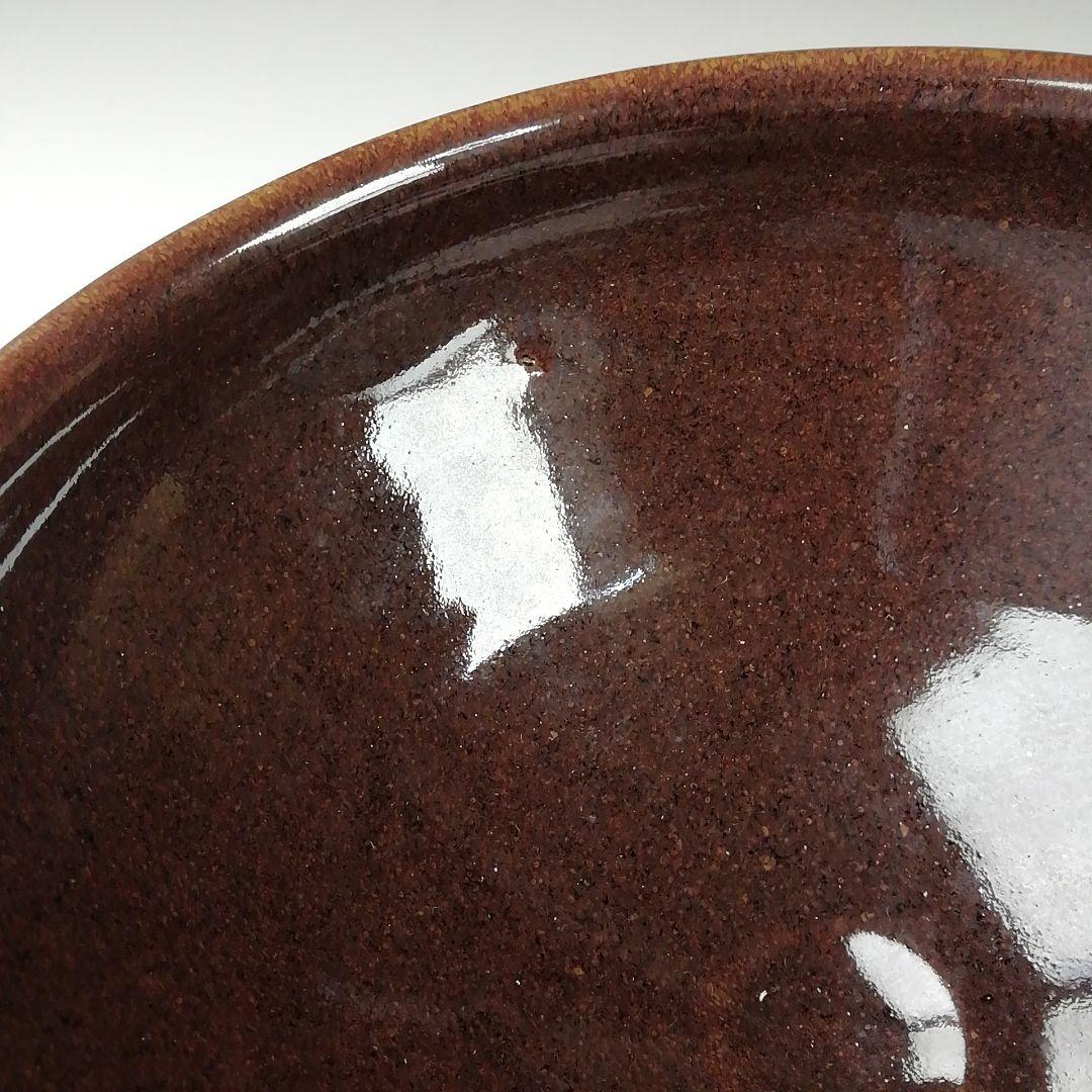 Ｔ３３８　茶碗　『木の葉天目　茶碗』『山口明軒 作』　共箱　抹茶碗　茶道具